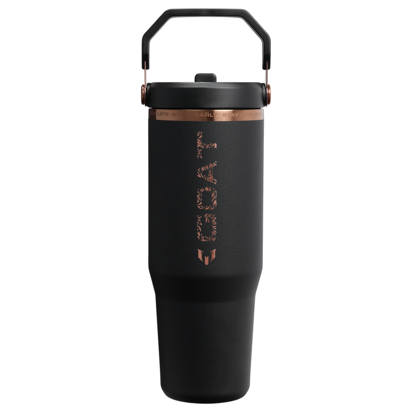 The Messi x Stanley IceFlow™ Flip Straw Tumbler - Active Use